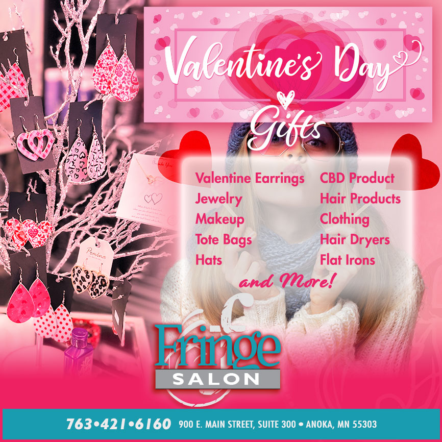 Valentines Gifts at Fringe Salon in Anoka MN!